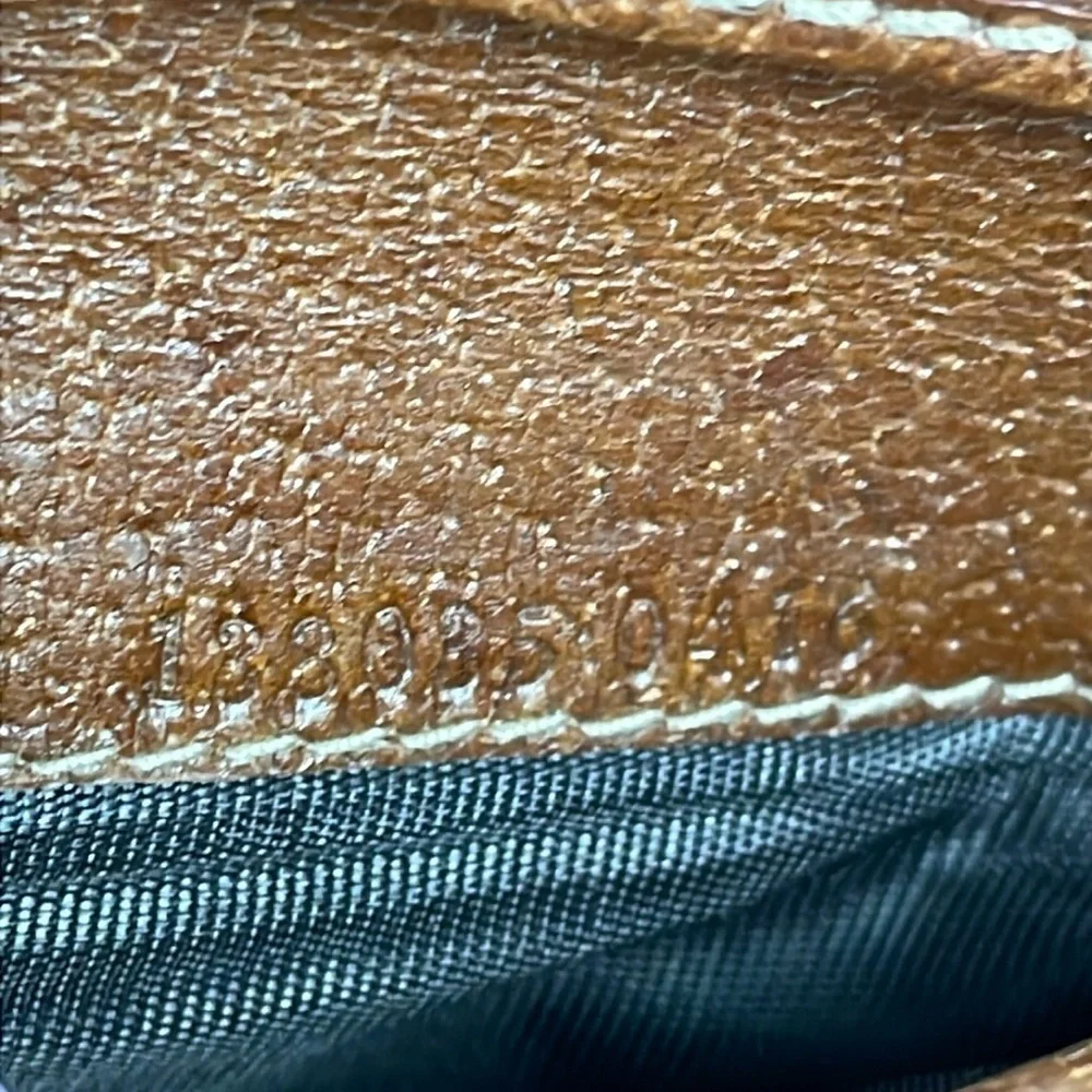 Vintage Gucci Monogram Bamboo French Wallet Brown GG Compact